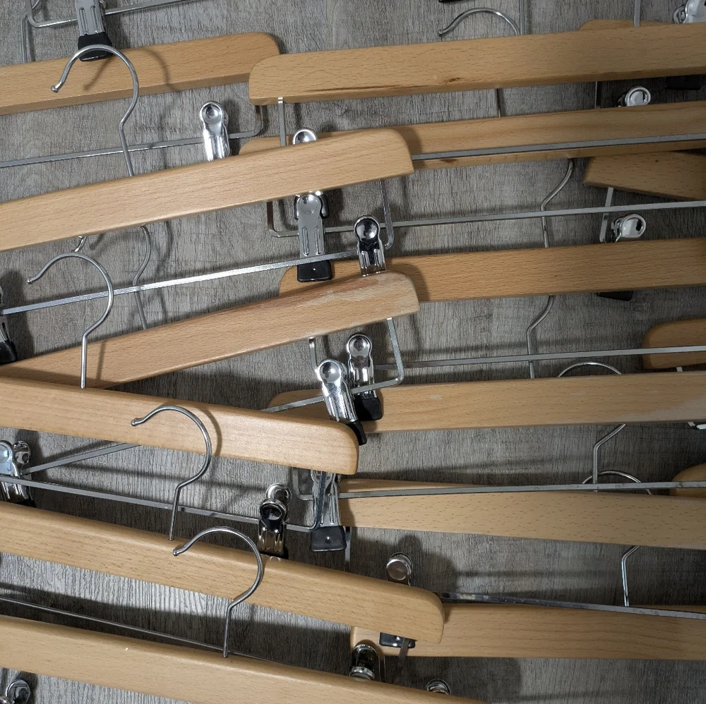 Ted Baker Natural Wood Skirt And Pants Hangers 20 Count